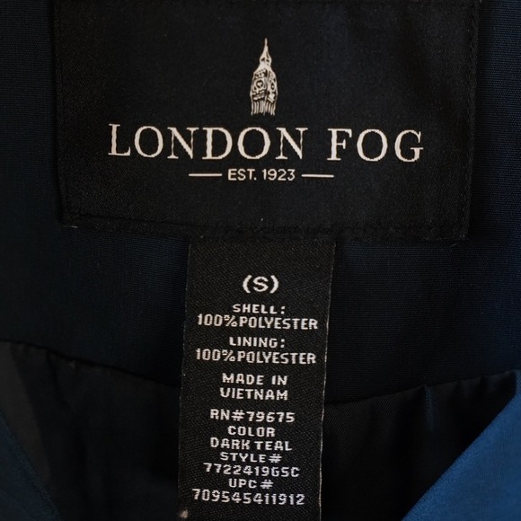 London Fog, Hooded Short Trench Coat Belted Snap Button Front Size Small - Picture 6 of 6